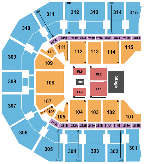 John Paul Jones Arena Journey Seating Chart